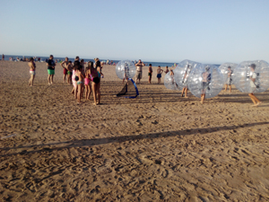 bubble football denia