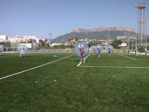 bubble football calpe