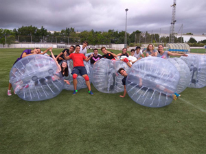 bubble football almoines