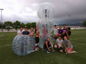 bubble footbal almoines