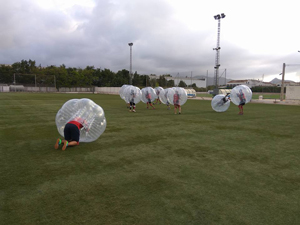 bubble football almoines