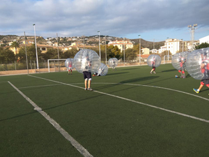 bubble football javea