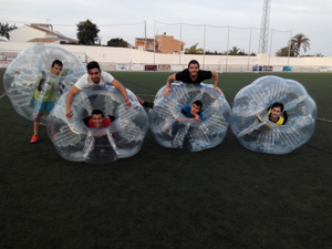 bubble football javea