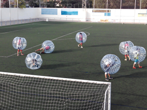 bubble football javea